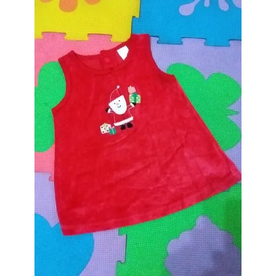 Vestido Camisita Bebe 6 Neses Navidad