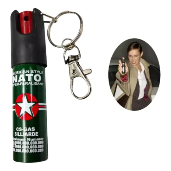 Gas Pimienta Llavero 20ml Aerosol Defensa Personal Bosillo