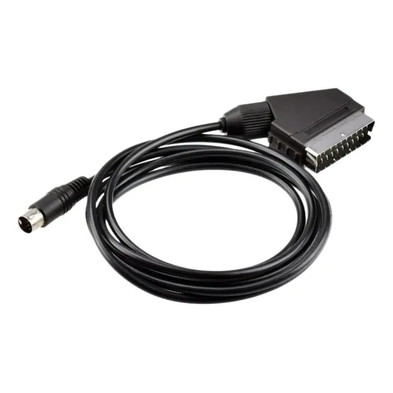 (2 Unidades) Cabo Rgb Scart De 1,8 M/6 Pés, Cabo Av De Áudio