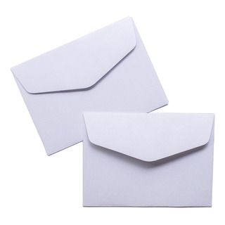 100 Sobres Blanco Tarjetas Personales 7,5x10,5cm Papel 120gr 100 Sobres Blanco Tarjetas Personales 7,5x10,5cm Papel 120gr