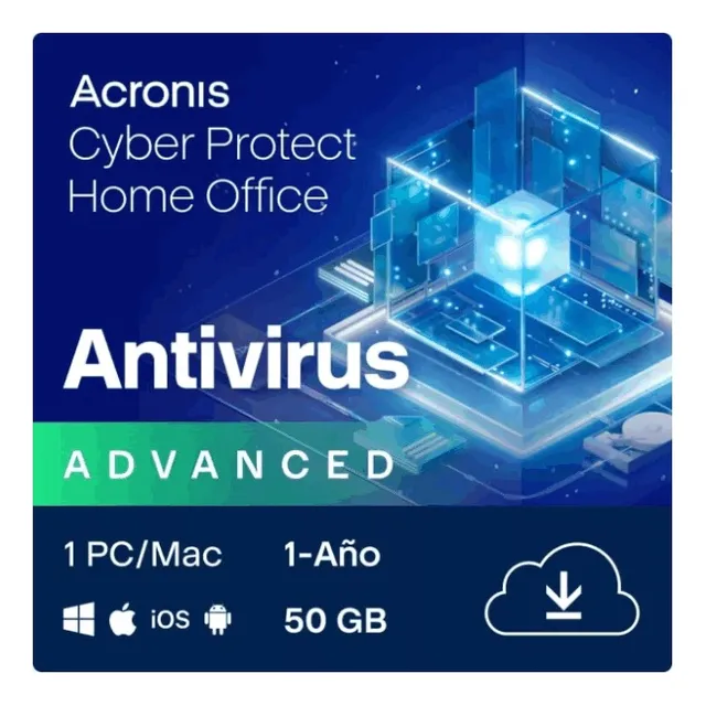 Acronis Cyber Protect Home Office Advanced  1 Pc  1 Año