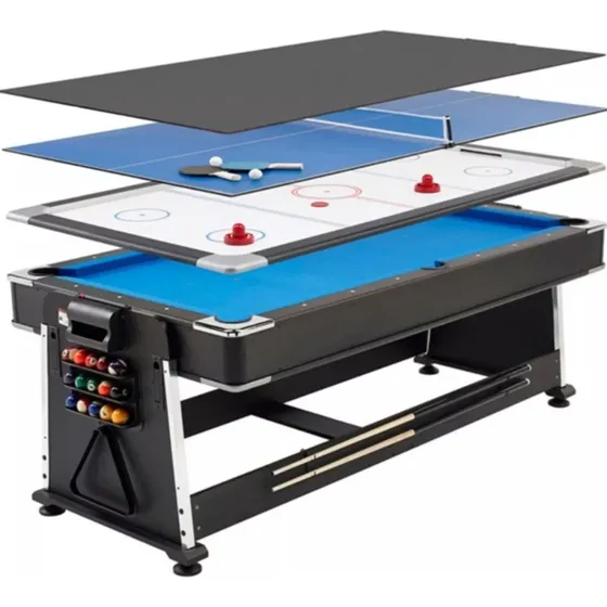 Mesa Multijogos 4 Em 1 Ping Pong Sinuca E Air Game