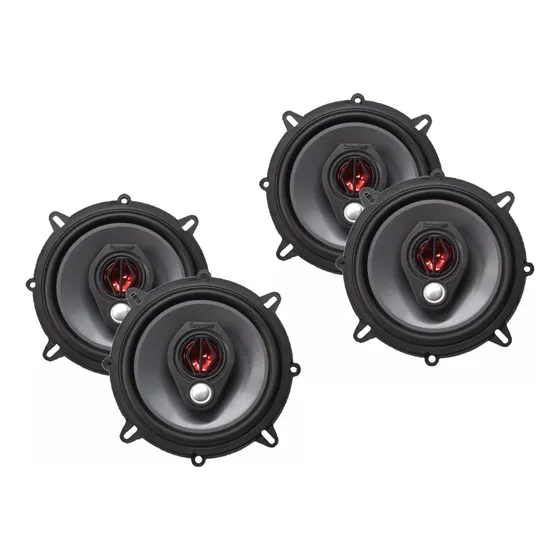Kit 4 Alto Falantes Bomber 5 Polegadas Triaxial 200w Rms