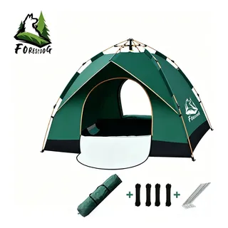Forestdog Barraca Camping Acampamento Automatica Forestdog 3-4 Pessoa