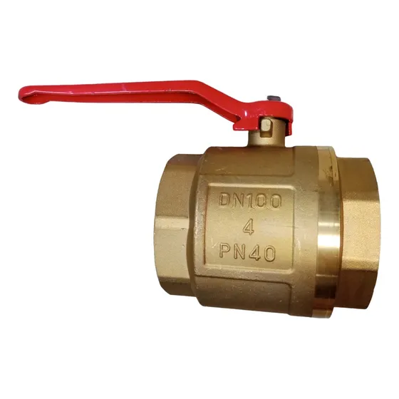 Llave Válvula Paso Rápido 4 Pulgadas Bronce Aquafina