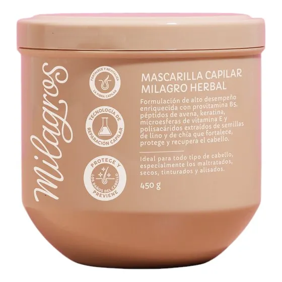 Mascarilla Capilar Milagros Herbal