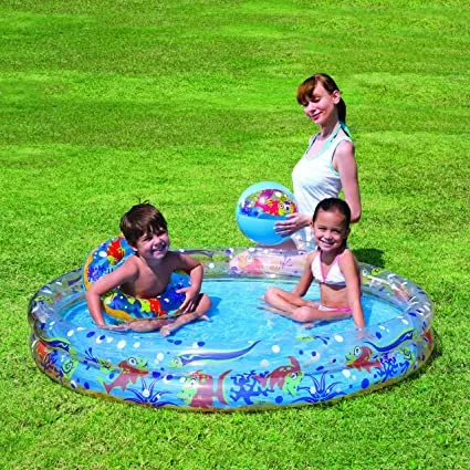 Piscina Para Niños Inflable De Aros 1.47m X 25cm Bestway