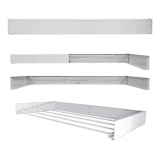 Varal InvisĂvel RetrĂĄtil 120 Cm 7 Varetas Branco Original Varal InvisĂvel RetrĂĄtil 120 Cm 7 Varetas Branco Original