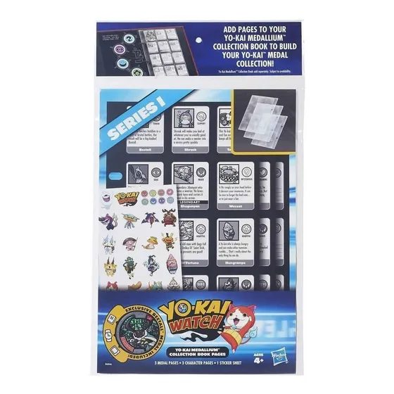 Paginas Libro Porta Medallas Serie 1 Yo Kai - Hasbro
