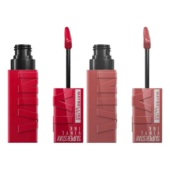 Kit Maybelline Labial Superstay Vinyl Ink X2 Cheeky/wicked