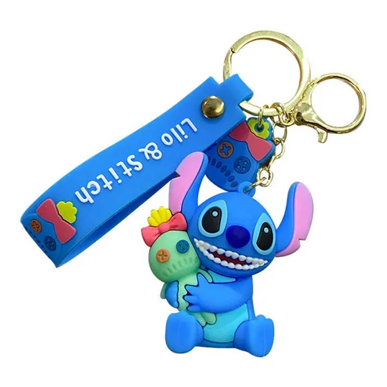 Llaveros De Stitch Goma Muñecos Al Mayor 12 Unidades 