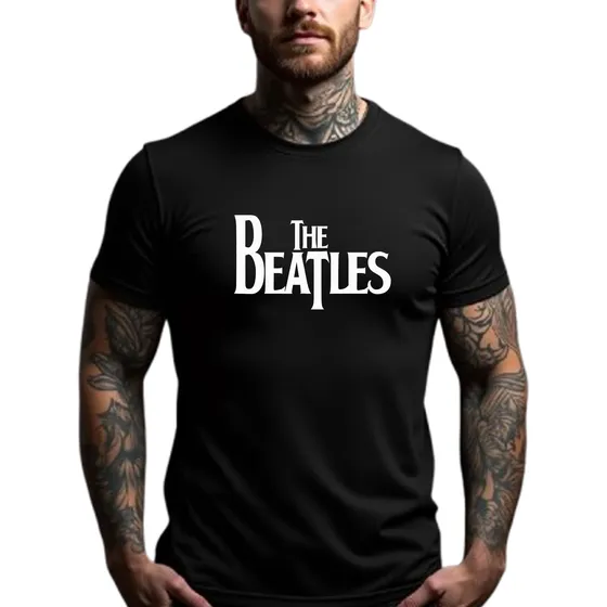 Franelas De Rock Estampadas En Vinil Textil