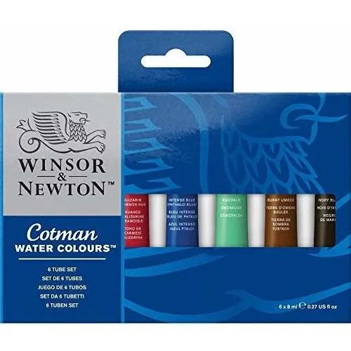 Pomos De Acuarela Winsor & Newton Cotman 8ml X 6 Colores