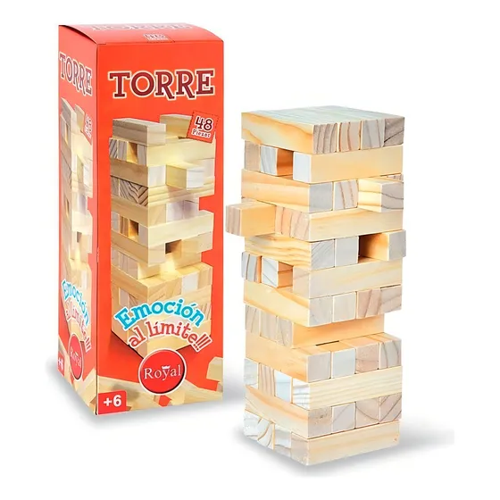 Torre De Madera Clásico Royal Juego De Mesa +6 Años