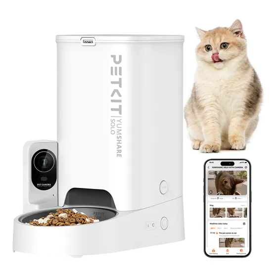 Alimentador Automático Para Gatos Estimação & Câmera Petkit