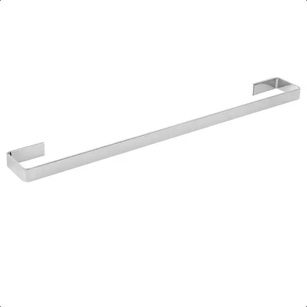 Porta Toalha De Banho Toalheiro Banheiro Suporte De Metal Prateado