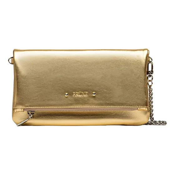 Prune Cartera Bandolera Y/o Sobre Con Cadena Cuero Graneado