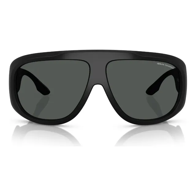Lentes De Sol Armani Exchange Ax4143su808787 Color Gris Lente Gris Varilla Negro Armazón Negro Diseño Lentes De Sol Ax4143su Matte Black Armani Exchange