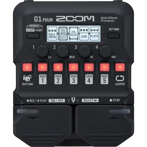 Pedal Zoom B1 Four - Ampeg, Fender, 60+ Efeitos | Frete grátis