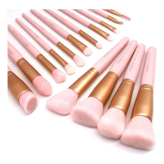 Zoreya Brochas De Maquillaje 15 Piezas Juego De Brochas De