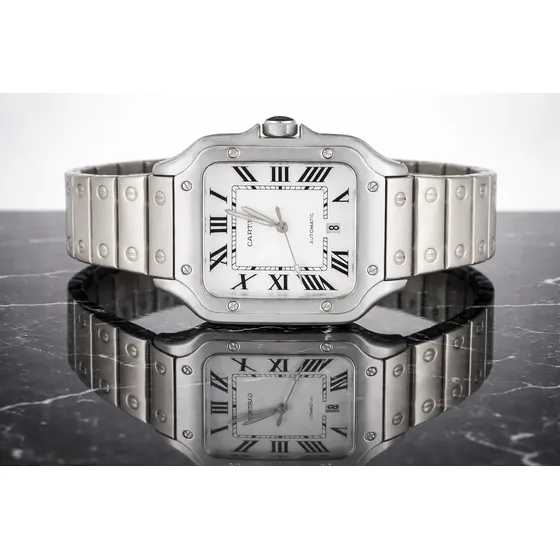 Reloj Caballero Acero Inoxidable Con Fechador Y Estuche Gtz (Reacondicionado)