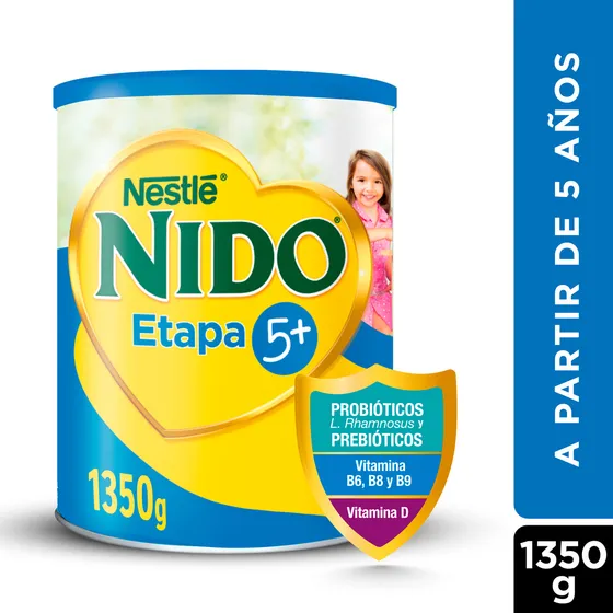 Leche En Polvo Nido® Etapa 5+ Protectus® Avanzado Tarro 1350 Sabor Natural