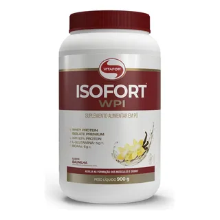 Whey Protein Isolado Isofort Baunilha Pote 900g Vitafor Whey Protein Isolado Isofort Baunilha Pote 900g Vitafor