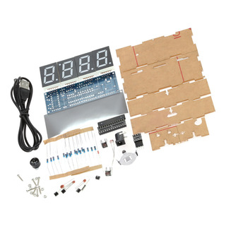 Kit Led Digital Diy Compacto De 4 Dígitos Com Relógio De Con Kit Led Digital Diy Compacto De 4 Dígitos Com Relógio De Con