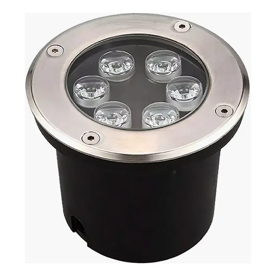 Lampara De Piso Empotrable 6w 85/265v Blanco Calido Vert