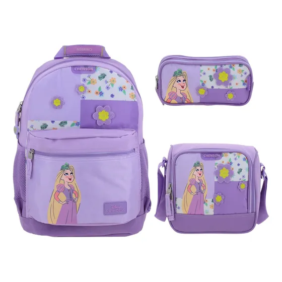 Kit De Mochila Lonchera Y Lapicera Rapunzel Paski Vs5994