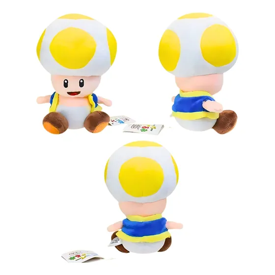 Peluche Toad Amarillo Super Mario Bros 15cm