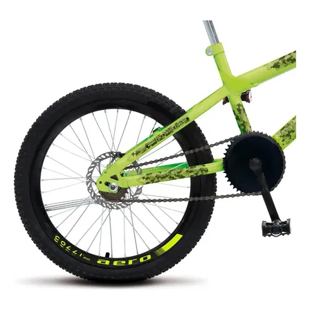 Bicicleta Colli Skill Boy Freio Disco Aro 20 Cor Amarelo Neon Tamanho do quadro 14