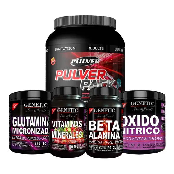Combo Anabol 5 Pulver Pack Aumenta Testo Fuerza Musculatura