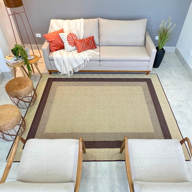 Tapete Sala 2,50x2,00 Tapete Sisal Sem Pelo Promoção+brinde