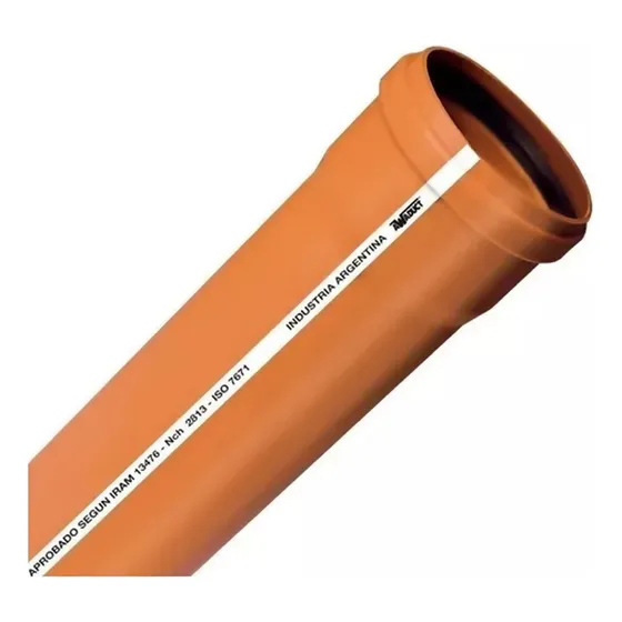 Caño Awaduct Ø 63 Mm X 4 Mts Pluvial Cloacal