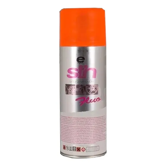 Pintura Stretch Aerosol Vinilo Líquido Spray Universo Color Fluor Naranja