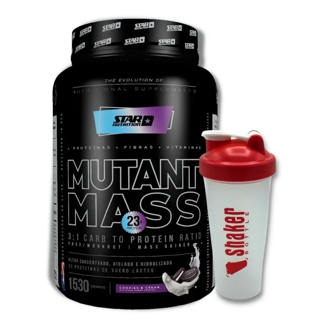 Ganador De Volumen Mutant Mass Star Nutrition 2lbs + Shaker