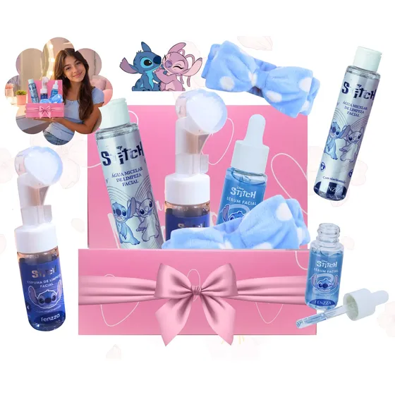 Kit Skincare Stitch Menina Adolescente Teen Caixa Presente