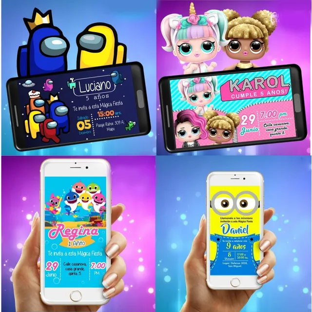 Invitacion Personalizada Cumpleaños 