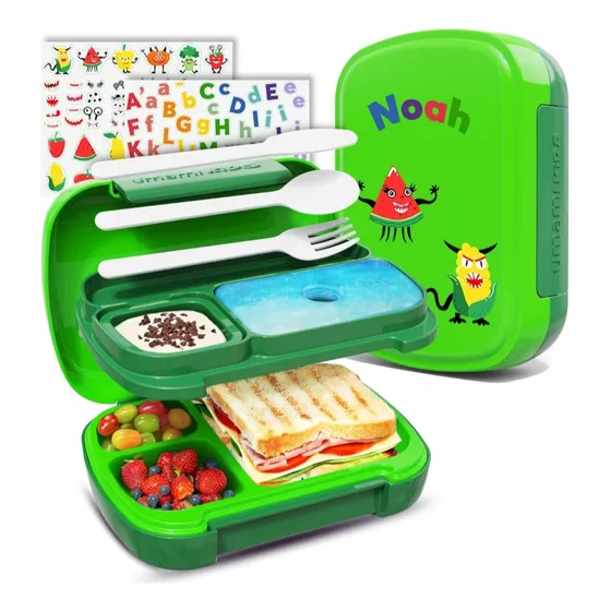 Lonchera Bento Todo En 1 Para Niños, Libre De Fugas Sin Bpa