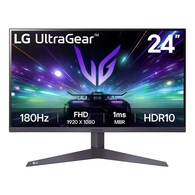 Monitor gamer LG UltraGear 24” 180Hz 1ms Full HD VA black 220V