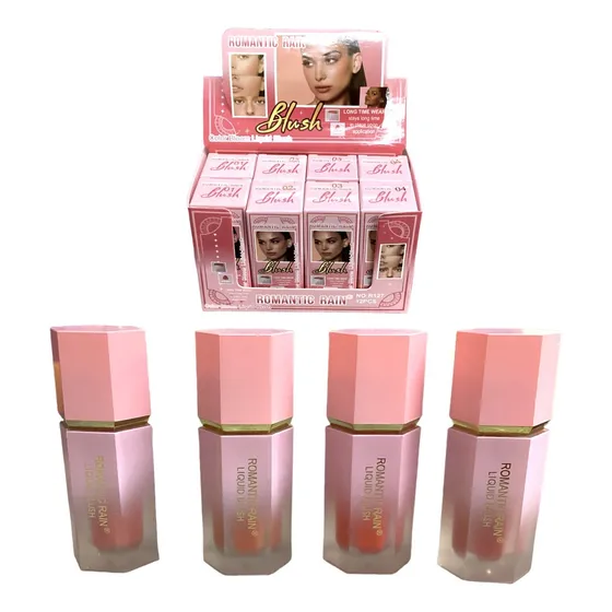 Rubor Colorete Liquido Blush Larga Duracion 4 Piezas