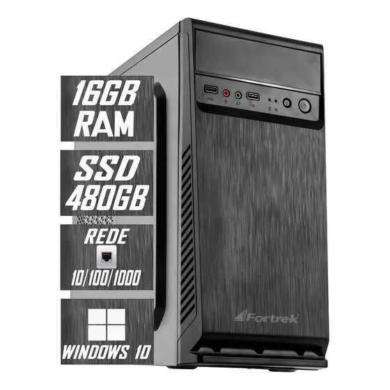 Tech Power Desktop Pc Computador Cpu I7 / Ssd 480gb M2 / 16gb Ram / Fonte 500w