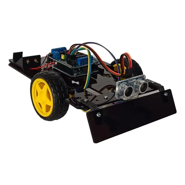 Kit Seguidor De Linea  Evasor Obstaculos Robot Movil Arduino