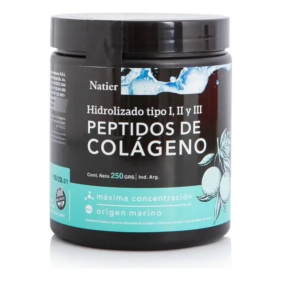 Péptidos Colágeno Natier Hidrolizado Origen Marino 250g 
