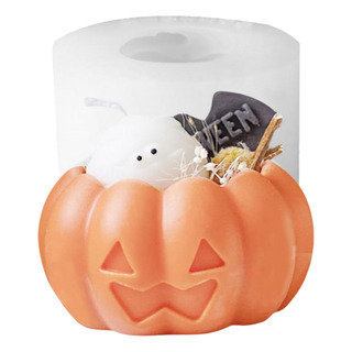 Molde Silicon Calabaza Base Vela Halloween Dia De Muertos Molde Silicon Calabaza Base Vela Halloween Dia De Muertos