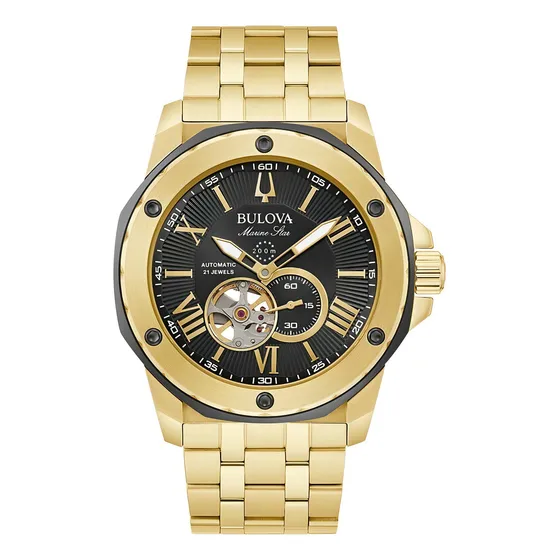 Reloj Bulova Mecánico De Cuerda Aut. Marine Star 98a273