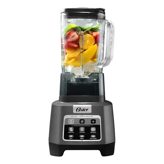 Oster Licuadora Profesional, Xtreme Mix, 1500W, Motor Reversible, Vaso de Vidrio 2 L, Gris, Blstxpg-bw