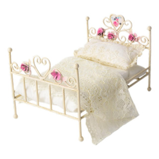 Cama De Casa De Muñecas A Escala 1/12, Muebles Para Encaje Cama De Casa De Muñecas A Escala 1/12, Muebles Para Encaje