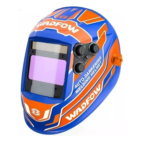 Careta para soldar Wadfow WWH3503 fotosensible color azul